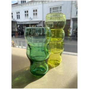 Stableglass, gulgrønn