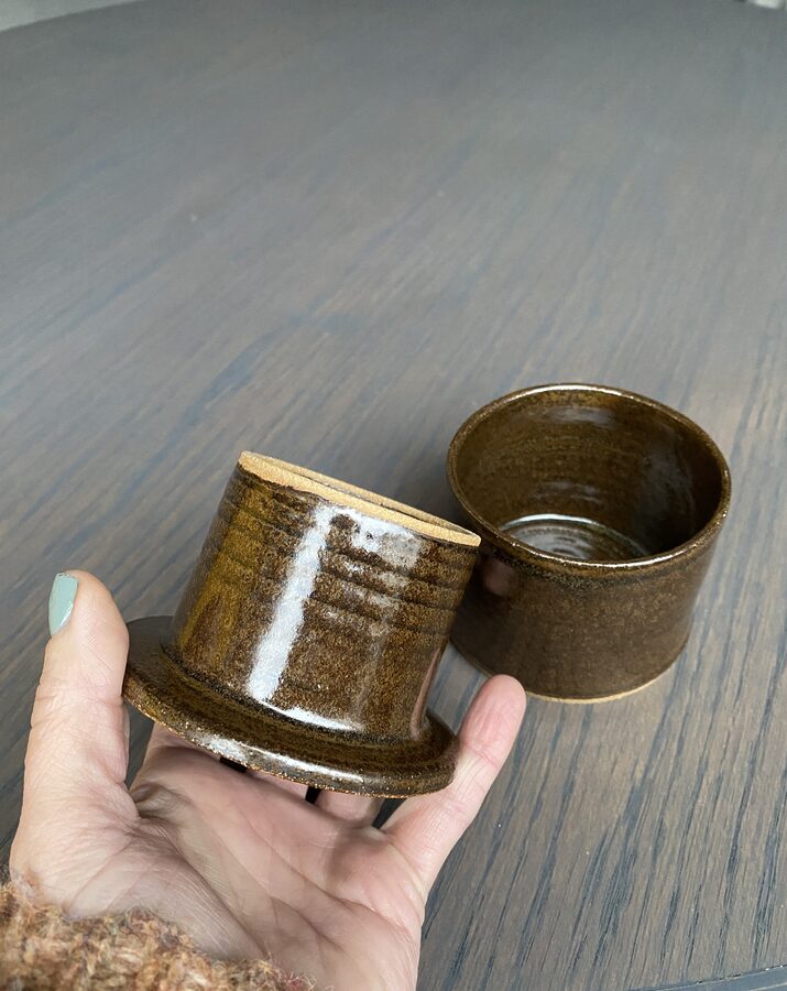 Smørkrukke, liten brun - Bilde 3