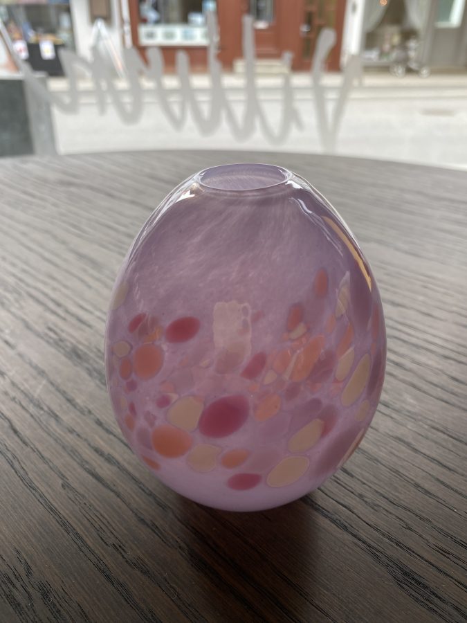 Vase med fargedryss 11