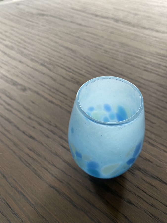Liten vase med fargedryss 1 - Bilde 2