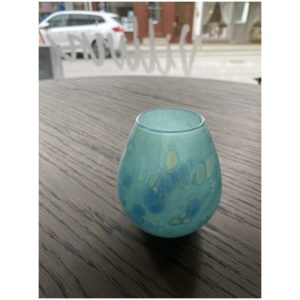 Liten vase med fargedryss 7