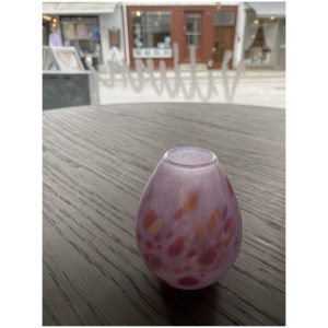 Liten vase med fargedryss 17