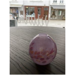 Liten vase med fargedryss 18