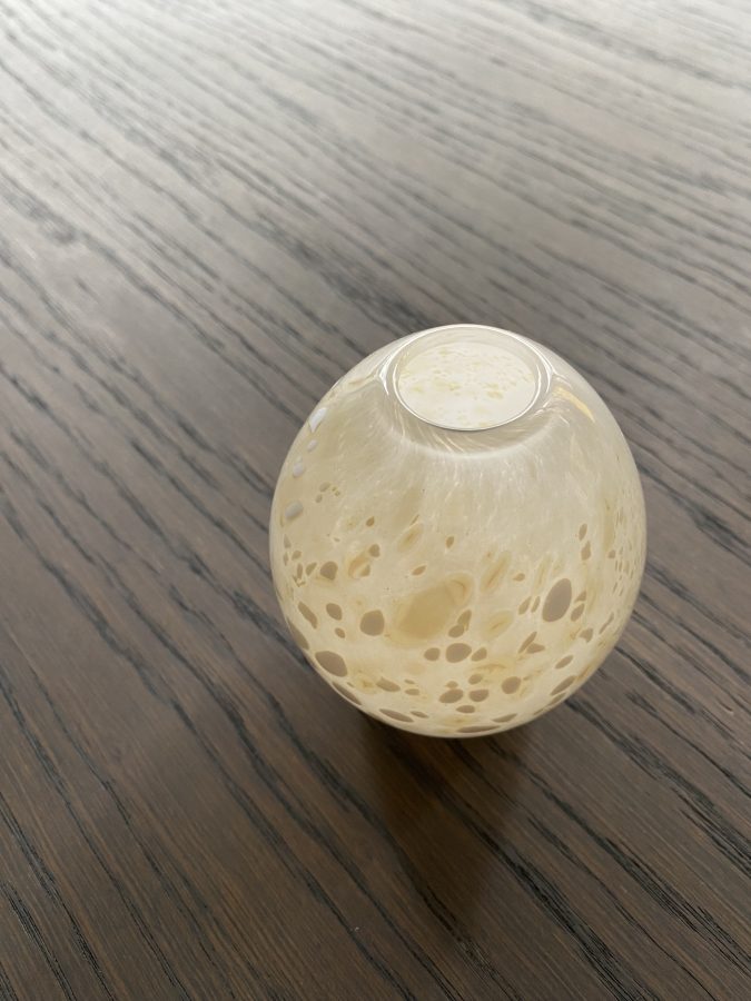 Liten vase med fargedryss 20