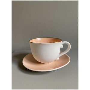 Kaffekopp med skål 4