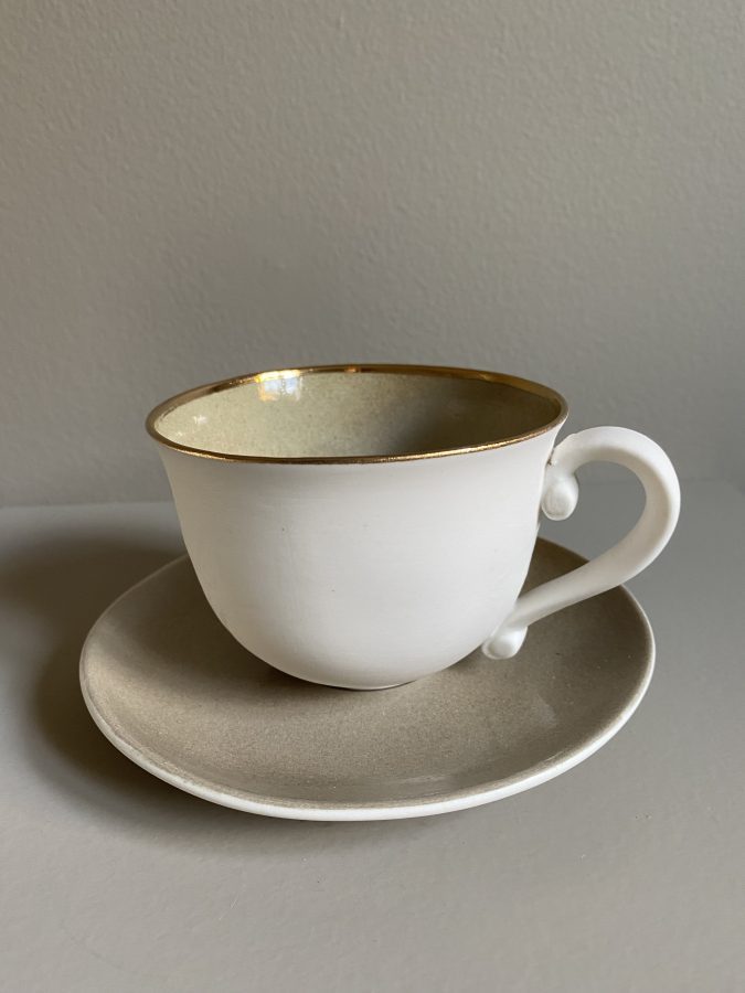 Kaffekopp med skål 7
