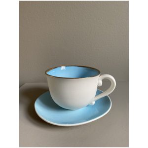 Kaffekopp med skål 8