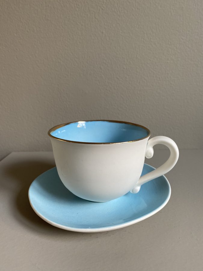 Kaffekopp med skål 8