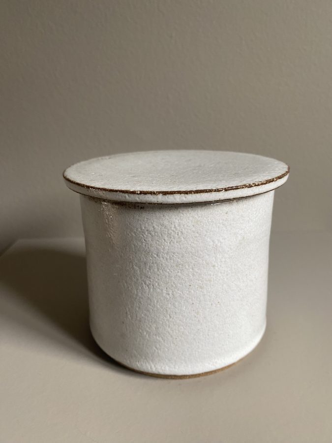 Smørkrukke, hvit 4 - Bilde 2