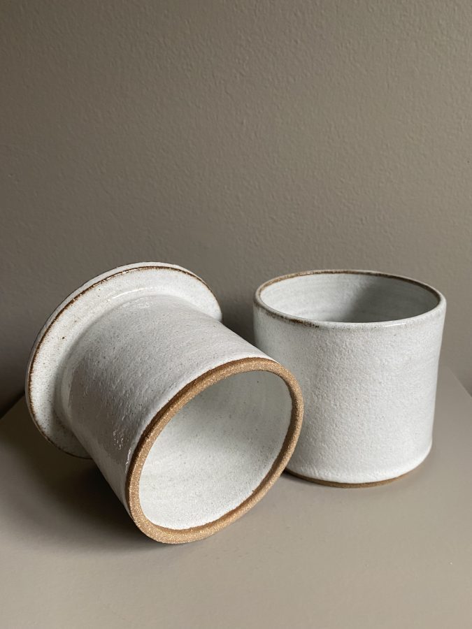 Smørkrukke, hvit 4 - Bilde 3