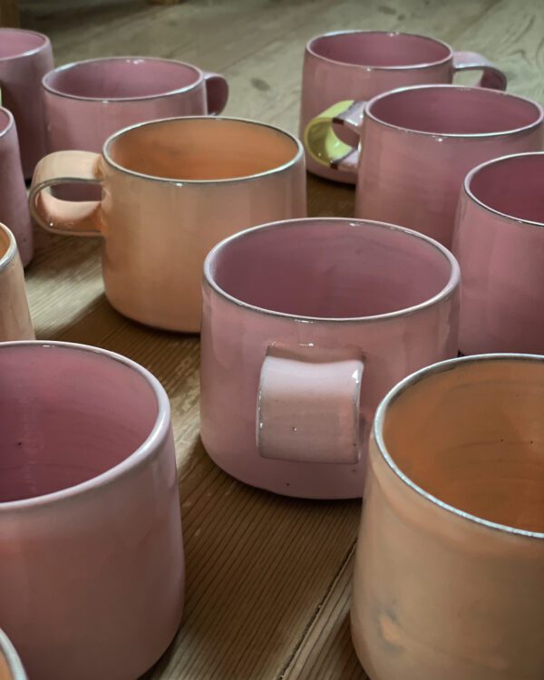 Kaffekopp, rosa