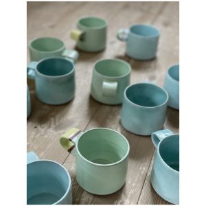 Kaffekopp, lys grønn